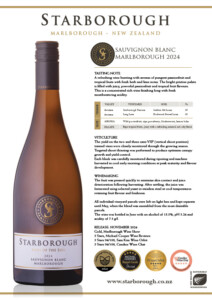 Starborough Sauvignon Blanc 2024 wine bottle from Marlborough, New Zealand, showcasing premium wine crafted with vineyard expertise and innovative winemaking techniques for rich, aromatic flavours.